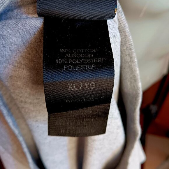 XL Vintage Men's T-shirt USA Olympic Apparel Long-Sleeve Mock Neck Gray Pullover - Picture 6 of 6